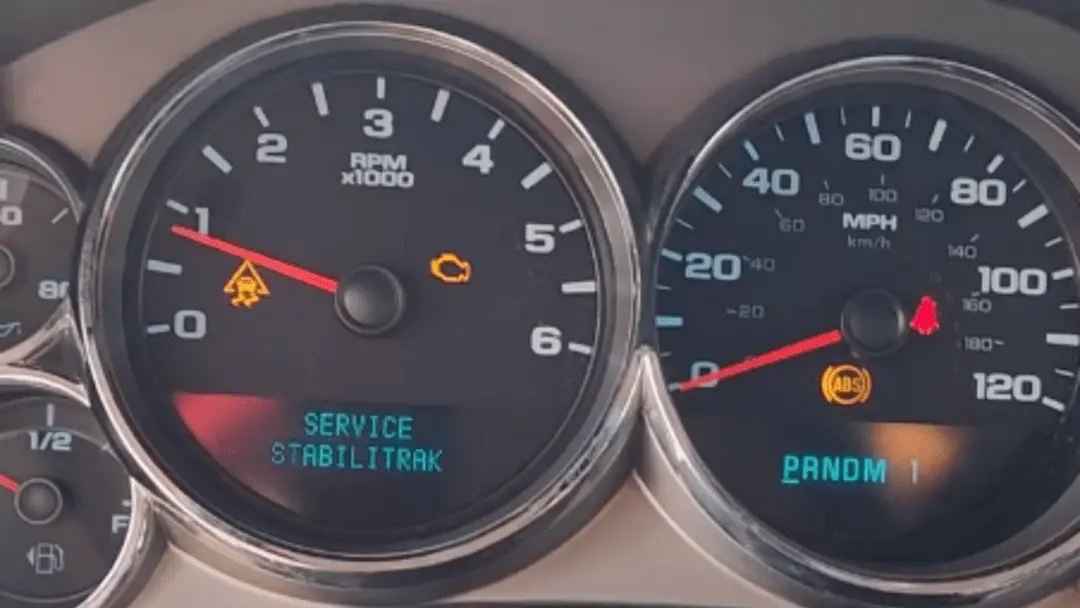 how to reset service stabilitrak light gmc sierra