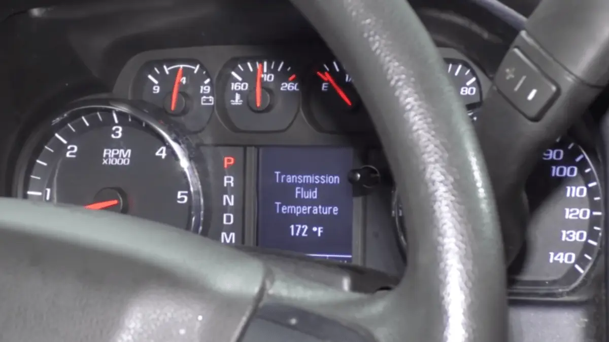 normal transmission temp silverado while towing